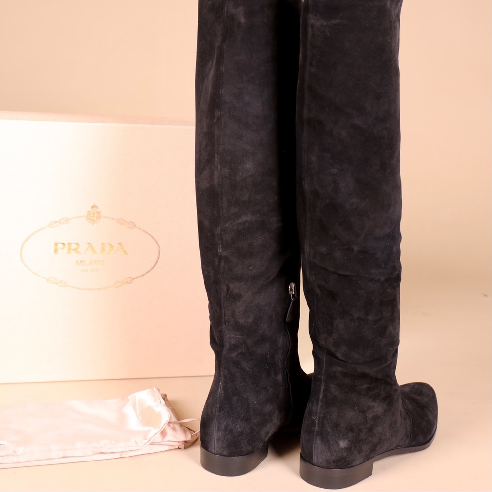 Prada Suede Boots -  New Never Worn! - Picture 3 of 5